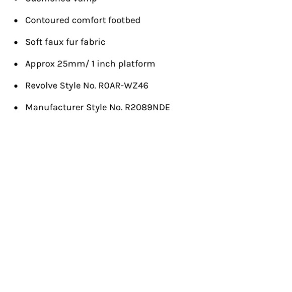 Roam fuzzy platform slide in nude. Sold out on Revolve. Only worn once. - Picture 6 of 9